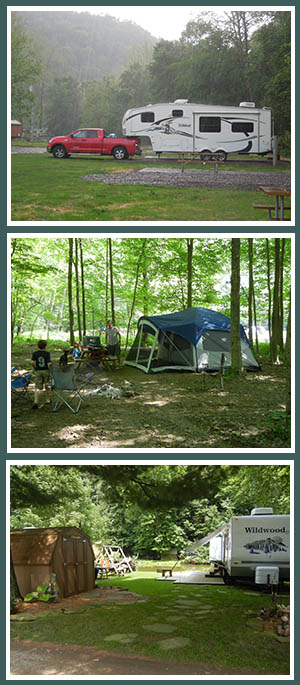 come camping at Austin Lake RV Park and Cabins in Ohio