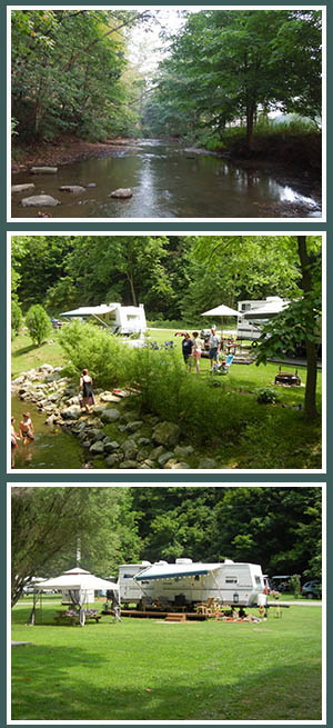 seasonal camping is great family fun at Austin Lake RV Park and Cabins in southeast Ohio