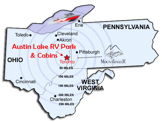 state map showing pa, oh, wv - Area