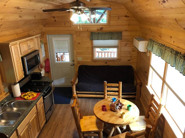 loft view of the dining area