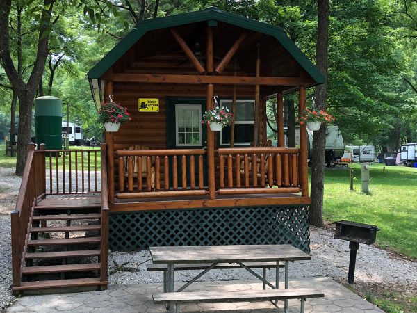 rocky raccoon cabin exterior