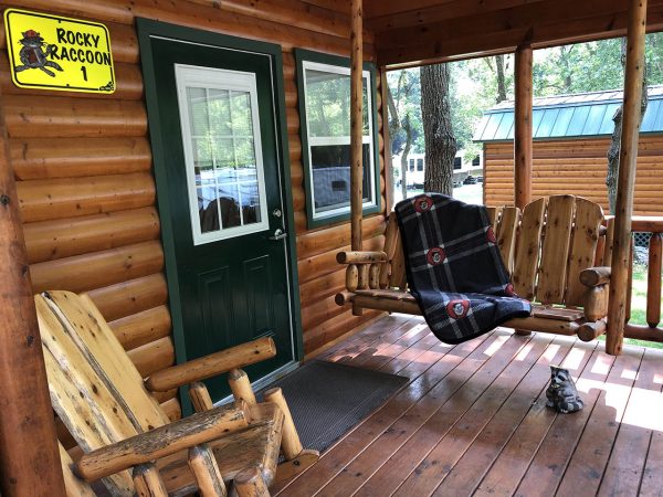 porch swing and chair
