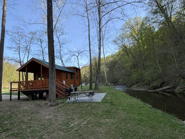 Katydid Cabin Exterior at Austin Lake Park in Toronto OH Katydid Cabin Exterior at Austin Lake Park in Toronto OH