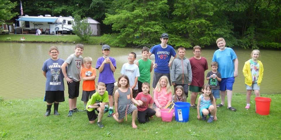 Families enjoying classic summer traditions at Austin Lake Park in Ohio